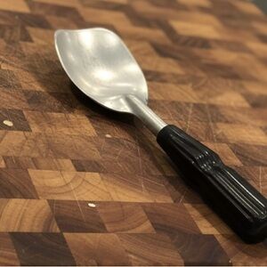 Rare Williamson Vintage Paddle Ice Scrape  Scoop with Black Handle Kitchen Spoon